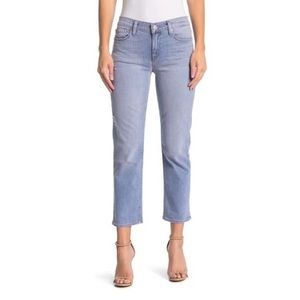 Nico Mid Rise Cropped Straight Leg Jeans